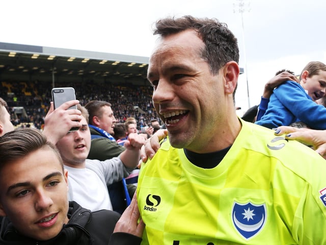 With Paul Cook struggling to identify a goalkeeper of the necessary quality, returning goalkeeping coach John Keeley pinpointed Millwall’s Forde as the answer.
The veteran joined on a season-long loan from the Championship club and was an ever-present in the side which claimed the League Two title, totalling 47 appearances.
He returned to The Den at the end of the season before joining Cambridge United on a free transfer in July 2017, playing 71 times before retiring it the summer of 2019.
Picture: Joe Pepler