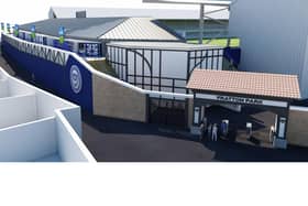 The Milton end's north-east corner, as depicted by Pompey' planning application