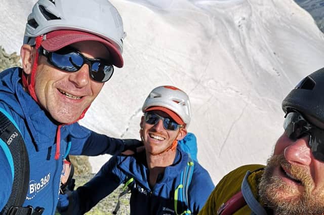 Veteran Completes Climb2Recovery in the French Alps. Joe Winch on the French Alps with fellow veterans.
