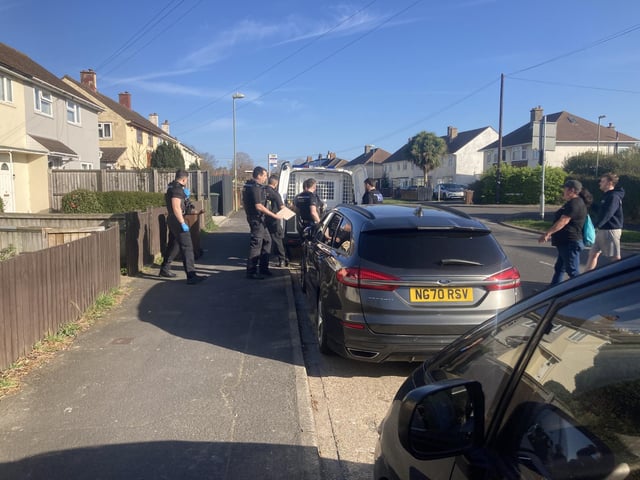 The suspect is arrested