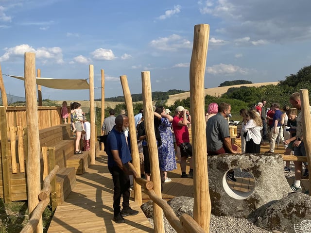 Winchester Science Centre, home of educational charity Wonderseekers, has opened three new outdoor exhibits - Dino Dig, The Chalk Stream and Dormouse Den