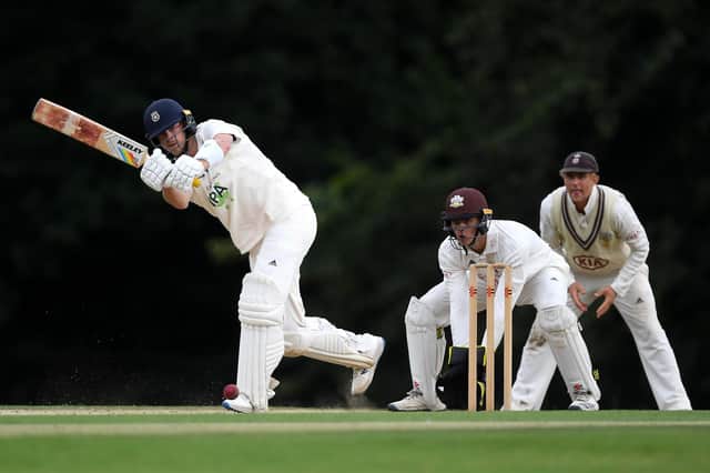 Sam Northeast on his way to 81 against Surrey at Arundel. Photo by Alex Davidson/Getty Images.