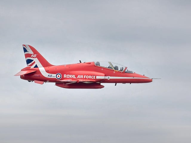Red Arrows over Ryde, Isle of Wight