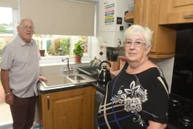 John, 76, and Frances, 73, Hayes from Fareham, who counted themselves lucky they had Streetwise on tap after British Gas left them in limbo for weeks on end in a surreal dispute that led them up a blind alley for weeks on end over a leak from their kitchen mixer tap.
Picture: Sarah Standing (010722-1086)