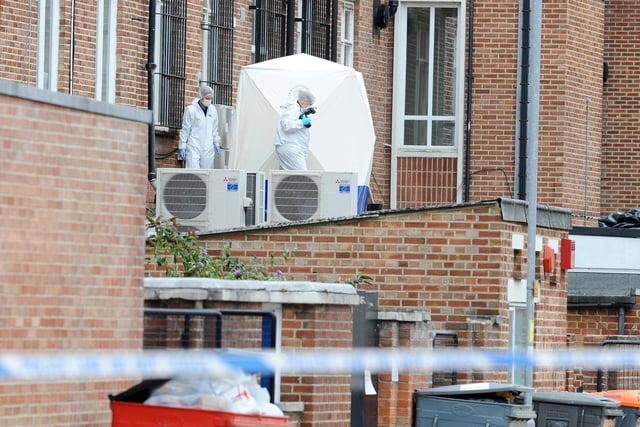 Tonbridge Street, Southsea, where Lorraine Bream fell to her death in Southsea. Her body was found on a flat roof on Monday, September 16. Picture: Sarah Standing (160919-6110)