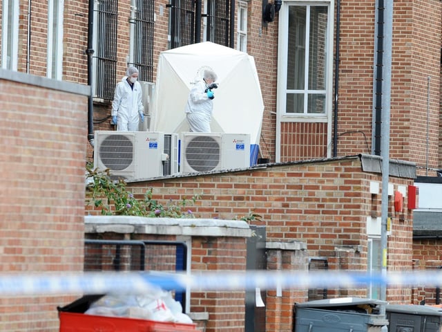 Tonbridge Street, Southsea, where Lorraine Bream fell to her death in Southsea. Her body was found on a flat roof on Monday, September 16.  Picture: Sarah Standing (160919-6110)