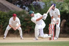 Sam Freemantle batting for Sarisbury 2nds at Locks Heath.

Photo by Alex Shute