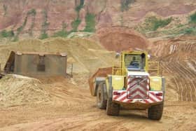 Sand extraction - picture for illustrative purposes only