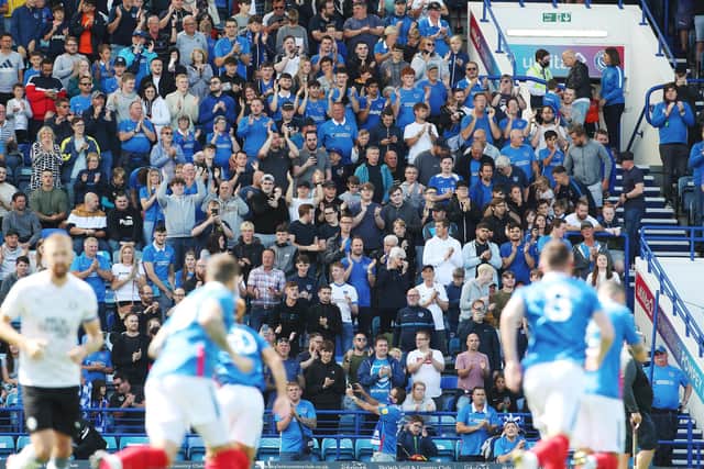 Fratton Park welcomed back the supporters for their friendly encounter with Peterborough on Saturday. Picture: Joe Pepler