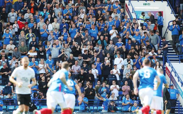 Fratton Park welcomed back the supporters for their friendly encounter with Peterborough on Saturday. Picture: Joe Pepler