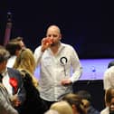 : George Madgwick, leader of the Portsmouth Independent Party at last week's election count. Picture: Sarah Standing (020524-8108)