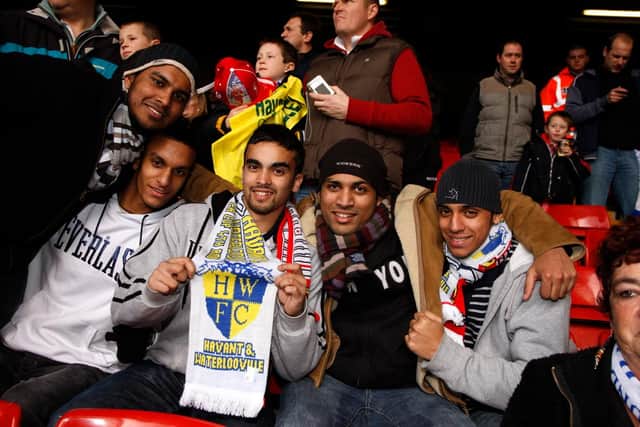 The enduring magic of the FA Cup - the tournament that can take fans of non-league clubs to sporting cathedrals such as Anfield. Picture: Barry Zee.