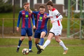 Horndean (white) start a run of eight league games in 19 days against Christchurch on Tuesday.

Picture: Keith Woodland