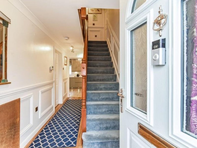This property comes with six bedrooms, three bathrooms and three reception rooms as well as a spacious garden.