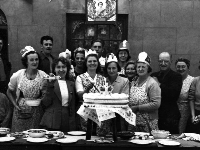 1953 Coronation street party, Seymour Street, BucklandResidents of Seymour Street, Buckland enjoying the 1953 Coronation street party.