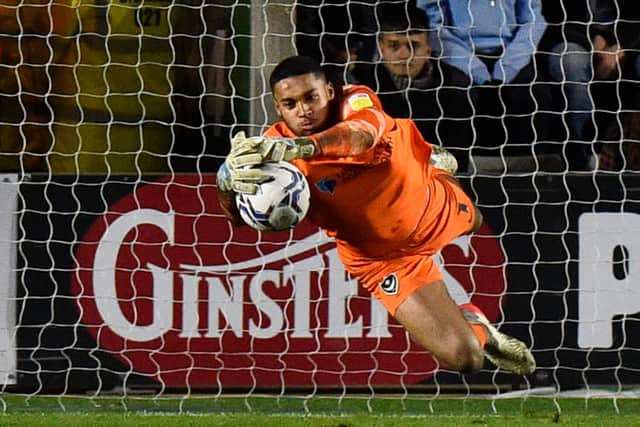 Gavin Bazunu impressed during his season-long loan stay at Pompey