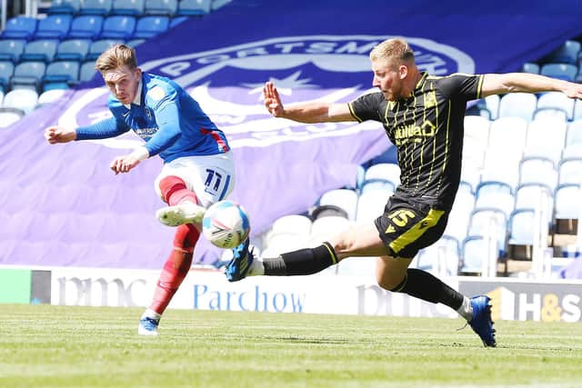 Ronan Curtis scored his 39th Pompey goal in Pompey's 1-0 success over Bristol Rovers on Saturday. Picture: Joe Pepler