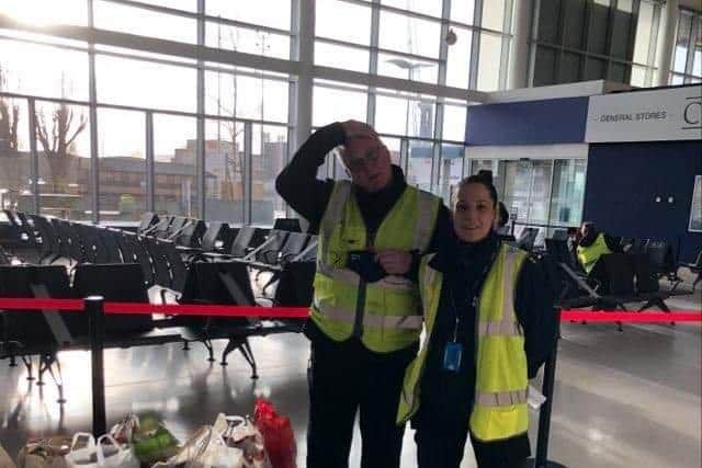 Lorry drivers delayed by the border closure receive food from Portsmouth community 