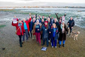 Let's Stop Aquind protestors celebrate near Lock Lake, Portsmouth
Picture: Habibur Rahman