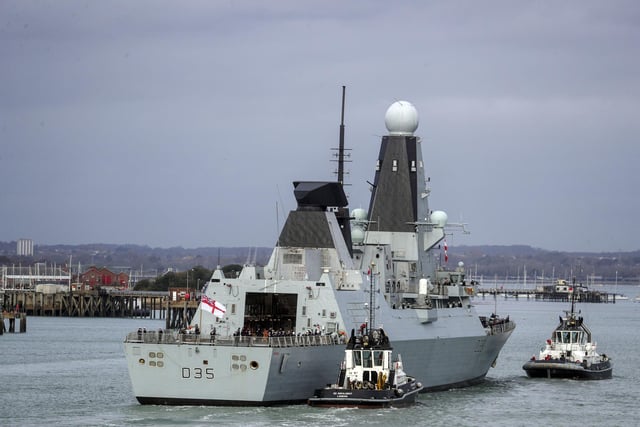 HMS Dragon comes home