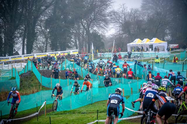Riders at Clanfield's cyclocross event. Picture by Paul Paxford