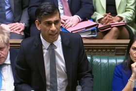 Chancellor of the Exchequer Rishi Sunak delivering his Spring Statement in the House of Commons, London. House of Commons/PA Wire