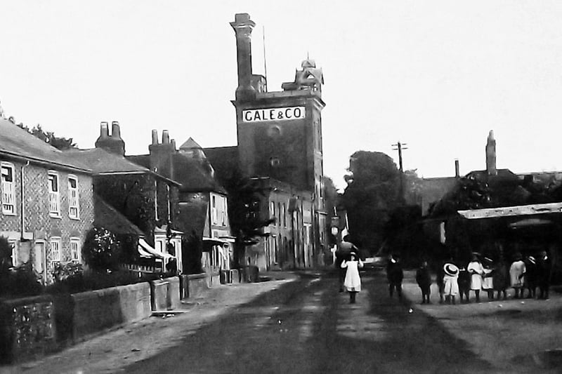 London Road, Horndean looking south-east before the sharp bend which took the London Road south to Portsmouth. Picture: Barry Cox postcard collection.