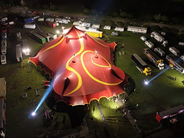Some incredible drone shots of the circus on Southsea Common. Picture: My Portsmouth By Drone