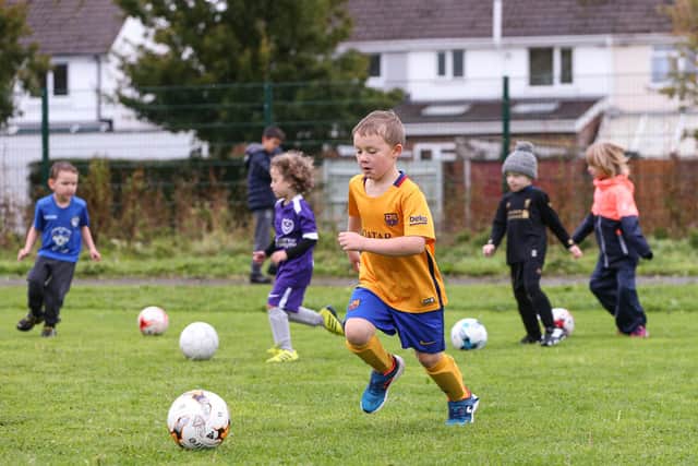 Fleur de Lys Tots training at Drayton Park. Picture: Chris Moorhouse