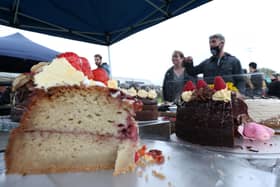 The cake stall. Portsmouth Vegan Festival, Mountbatten Centre on a previous year. 
Picture: Chris Moorhouse   (011120-23)