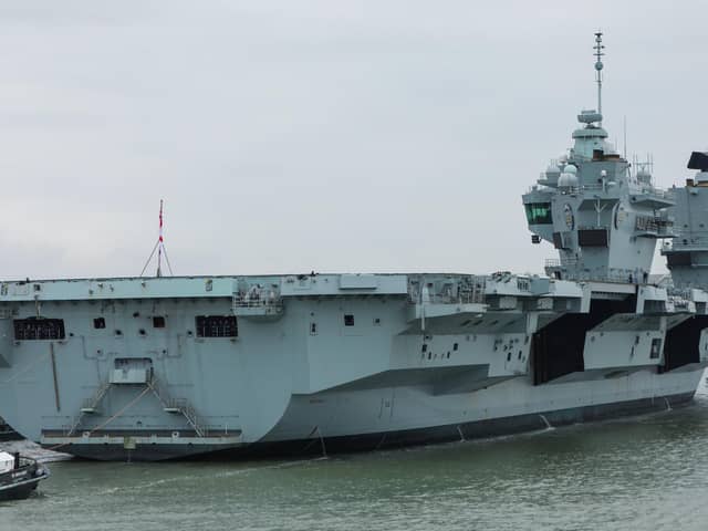 HMS Prince of Wales is currently undergoing a maintenance period following her deployment on Exercise Steadfast Defender. The Royal Navy has issued an update on her current status. Picture: Chris  Moorhouse (260324-14)