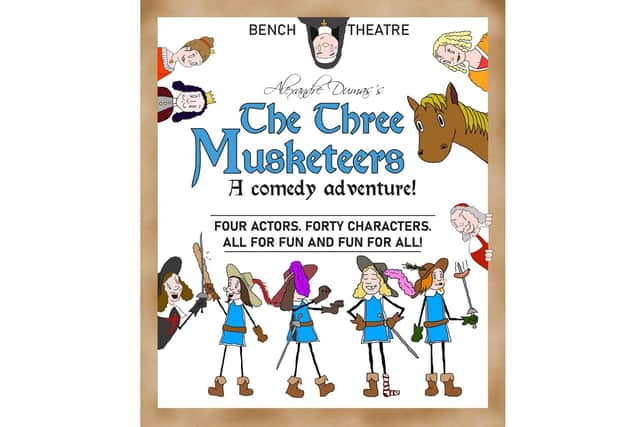 The Three Musketeers by Bench Theatre is at The Spring Arts Centre, Havant in July 2022