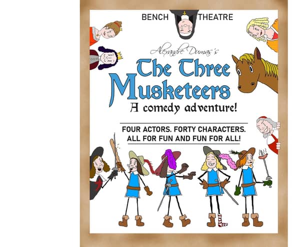 The Three Musketeers by Bench Theatre is at The Spring Arts Centre, Havant in July 2022