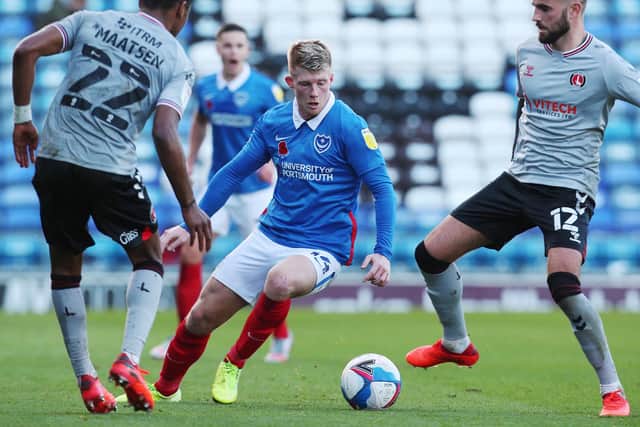 Pompey remain in the dark over Andy Cannon's injury absence following his Ipswich blow. Picture: Joe Pepler