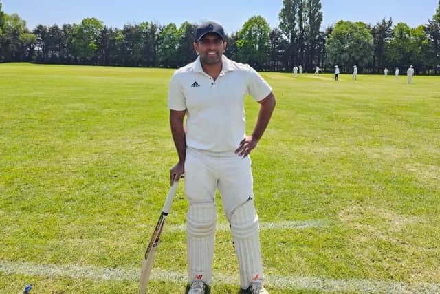 Mahesh Sasi hit an unbeaten 214 for Gosport Challengers