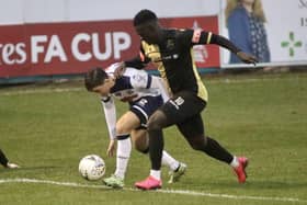 Hawks defender Benny Read battles to keep hold of the ball. Picture: Kieron Louloudis