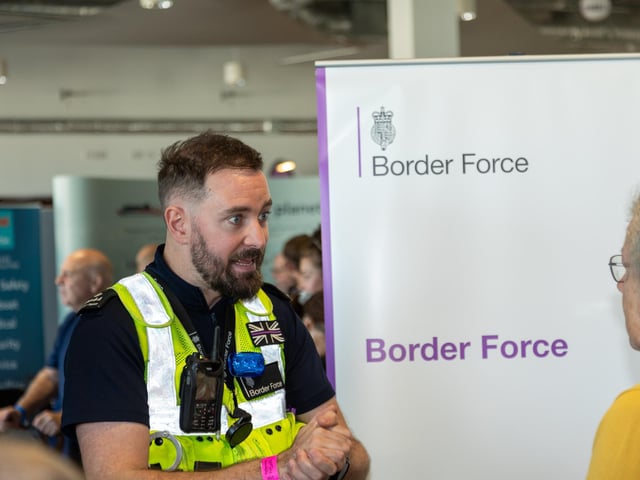 Pictured - Various stall holders had displays in the terminal building.
Photos by Alex Shute