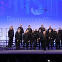 Solent City Chorus on stage at the national convention in Bournemouth