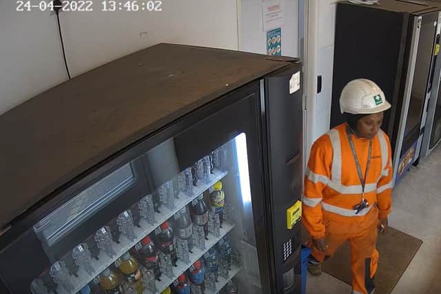 Michael Jordan, 45, of Portsmouth, at the port where he was involved in a cocaine smuggling scandal. Picture; National Crime Agency.