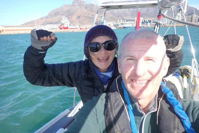 Sally and Paul, Leaving Cape Town, South Africa