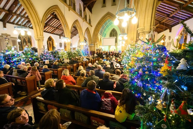 Pictured is: The illuminated Christmas Trees

Picture: Keith Woodland (071221-41)