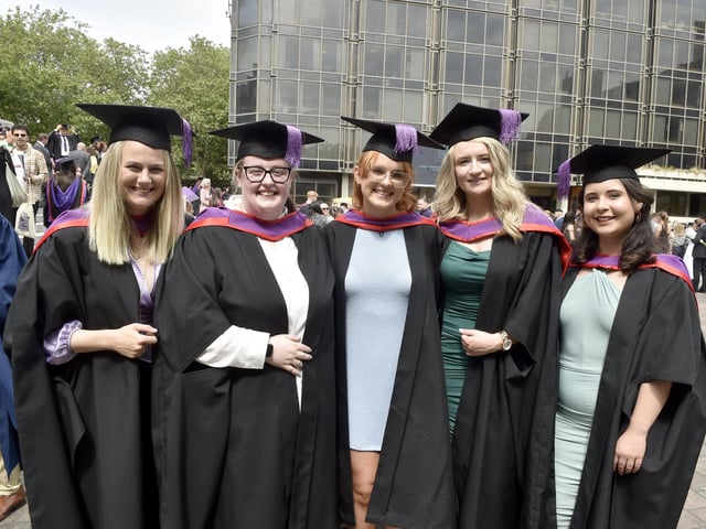 Students graduating from the Faculty of Science and Health
Picture: Sarah Standing (180723-6833)