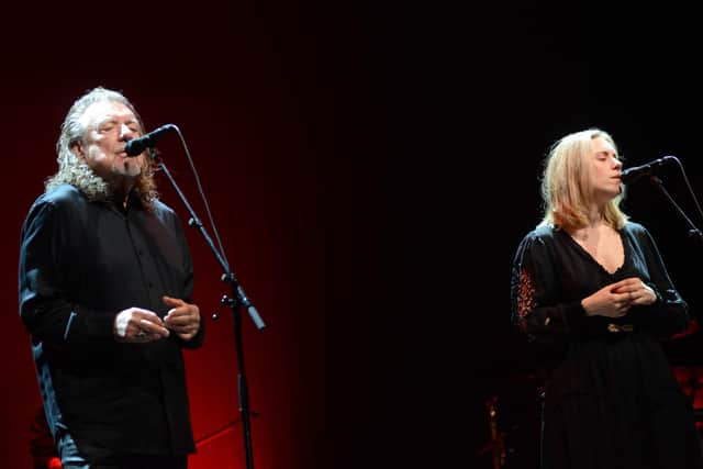 Robert Plant with Suzi Dian, at Portsmouth Guildhall on December 8, 2025. Picture: Paul Windsor