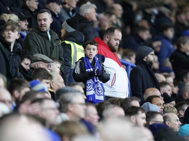 Check out our brilliant gallery as Pompey fans roared their team on to victory over Northampton. Pics: Jason Brown.