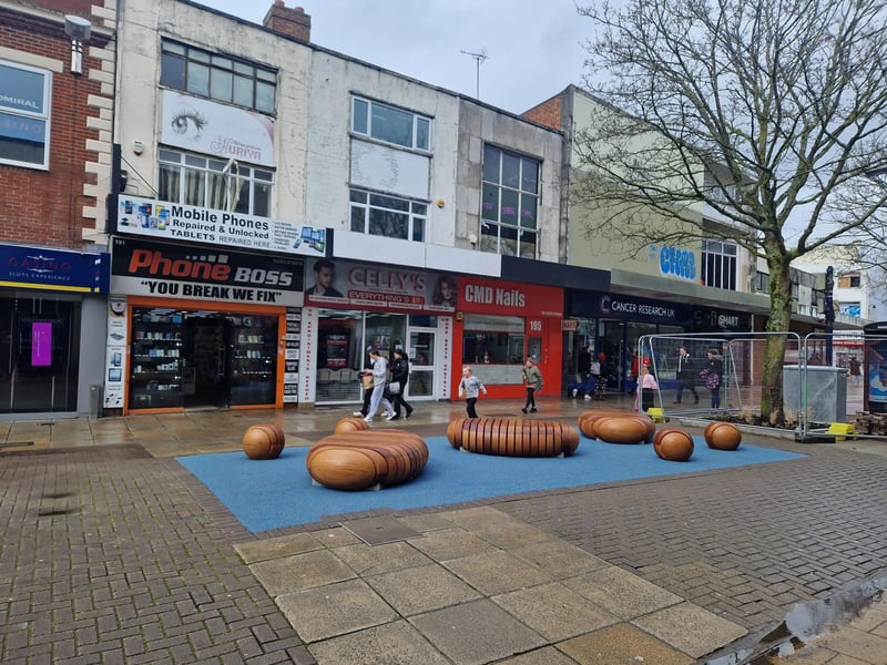 Changes include new seating, more planting, play equipment for children, new cycle stands, and a pavement graphic by local artist, Angela Chick following a successful competition run in conjunction with the council’s Safer Streets team.