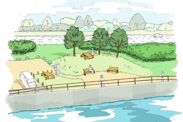 How sections of the North Portsea coastal defence scheme could look. Picture: Portsmouth City Council