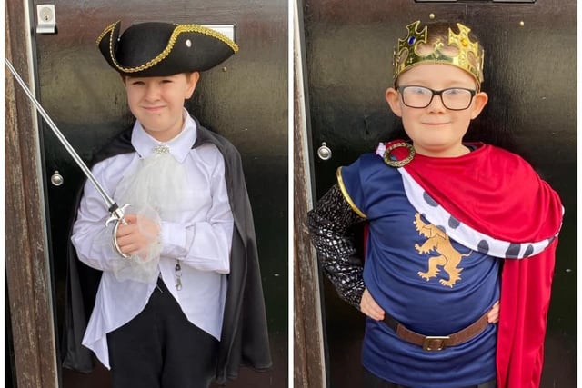 Victoria Hutchinson's sons as The Highwayman and King Peter Pevensie