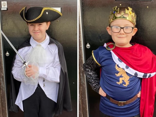 Victoria Hutchinson's sons as The Highwayman and King Peter Pevensie