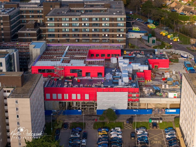 The construction of the new emergency department is a £58m project that is expected to take roughly two years to complete. 
Picture: Marcin Jedrysiak