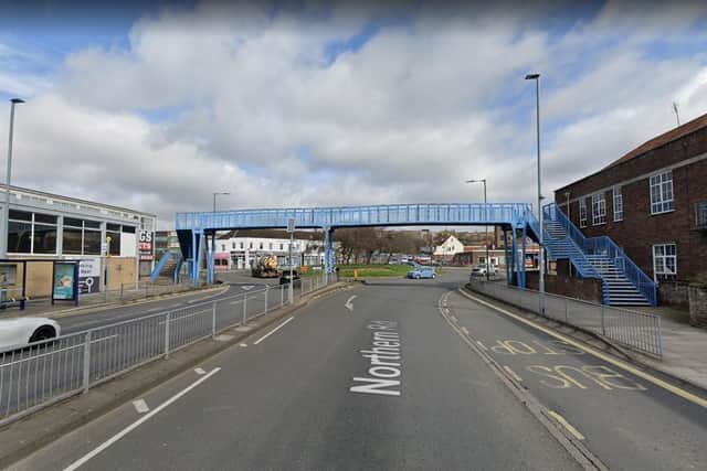 The footbridge in Northern Road, Cosham. Picture: Google Street View.